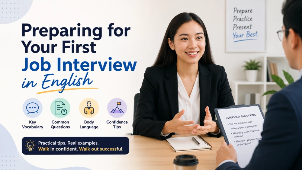 Preparing for Your First Job Interview in English