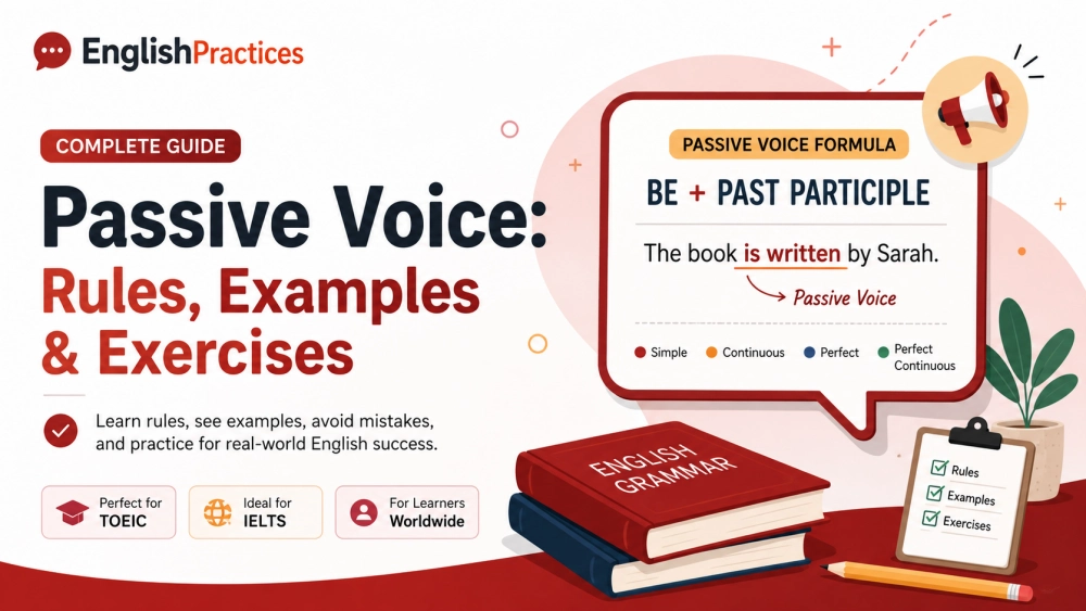 Passive Voice: Complete Guide with Rules & Examples