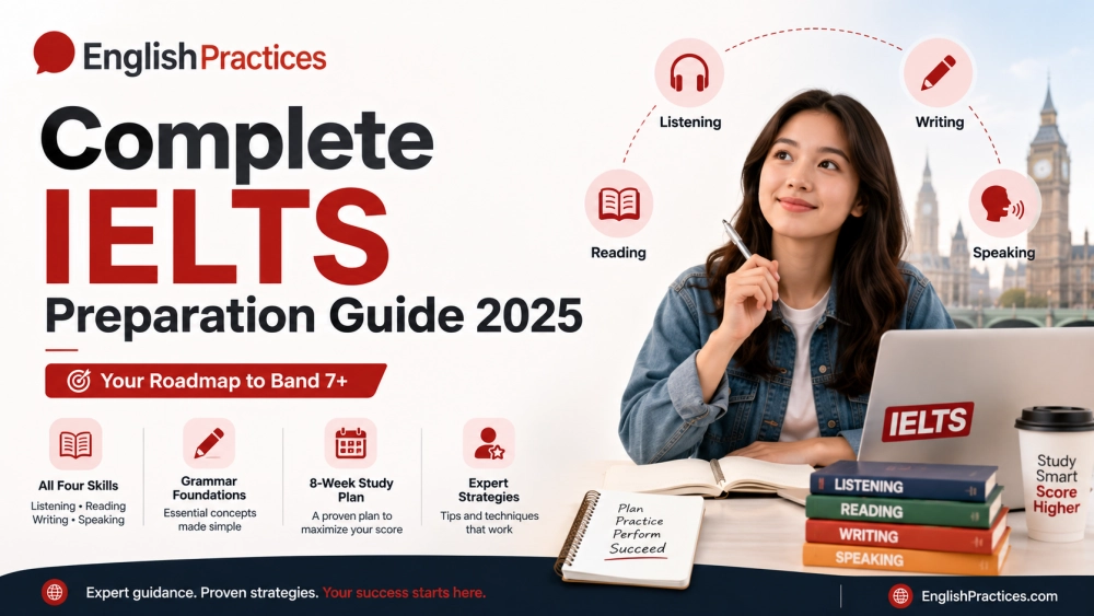 Complete IELTS Preparation Guide 2026: Band 7+ Strategy